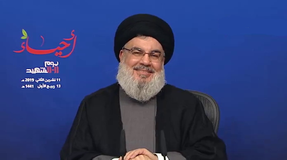 سید حسن نصرالله، دبیر کل حزب‌الله لبنان: بیانات در مراسم روز شهید